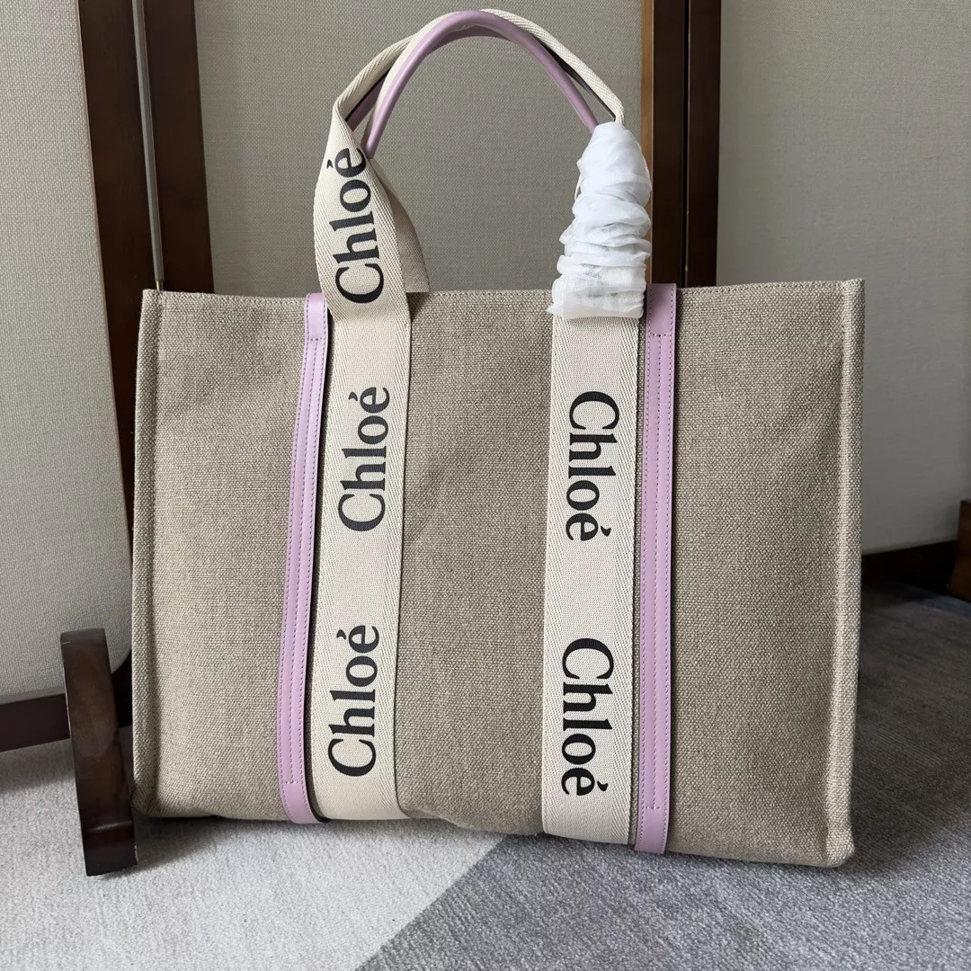 CHLOÉ large woody tote bag 0120