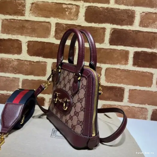 First bag ru mini GUCCI bag 1955 GG Horsebit 0225