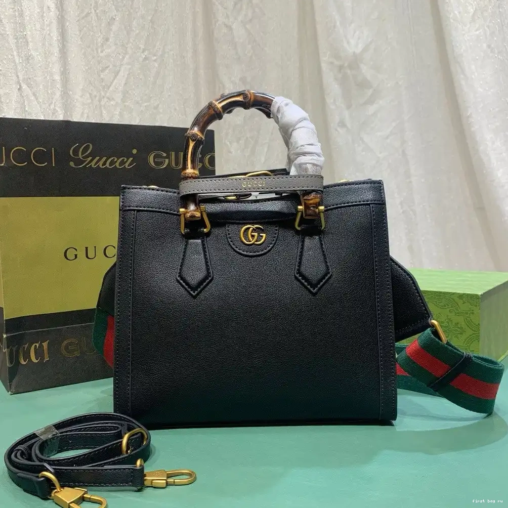 First bag ru small GUCCI Diana bag tote 0222