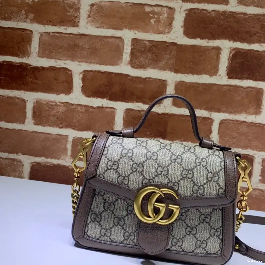 First bag ru GG Marmont top handle bag GUCCI mini 0210