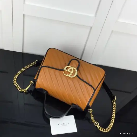 Firstbag ru small bag GG top Gucci Marmont handle 0210