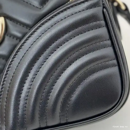 First bag ru Gucci shoulder small Marmont GG bag-24.5*15*9CM 0215