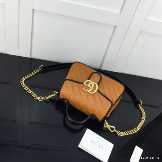 Firstbag ru Gucci Marmont GG handle top bag mini 0217