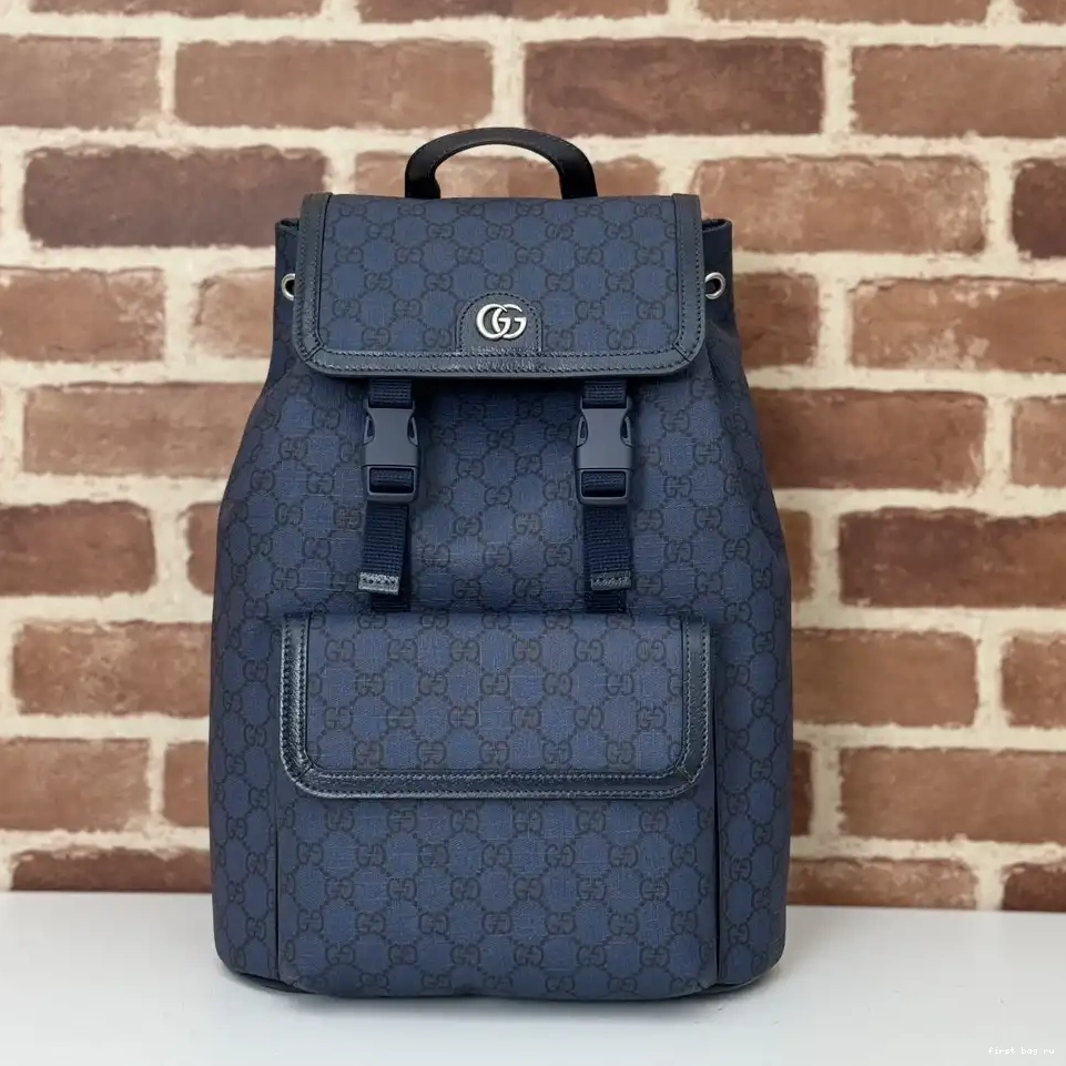 First bag ru GUCCI SMALL GG BACKPACK OPHIDIA 0208