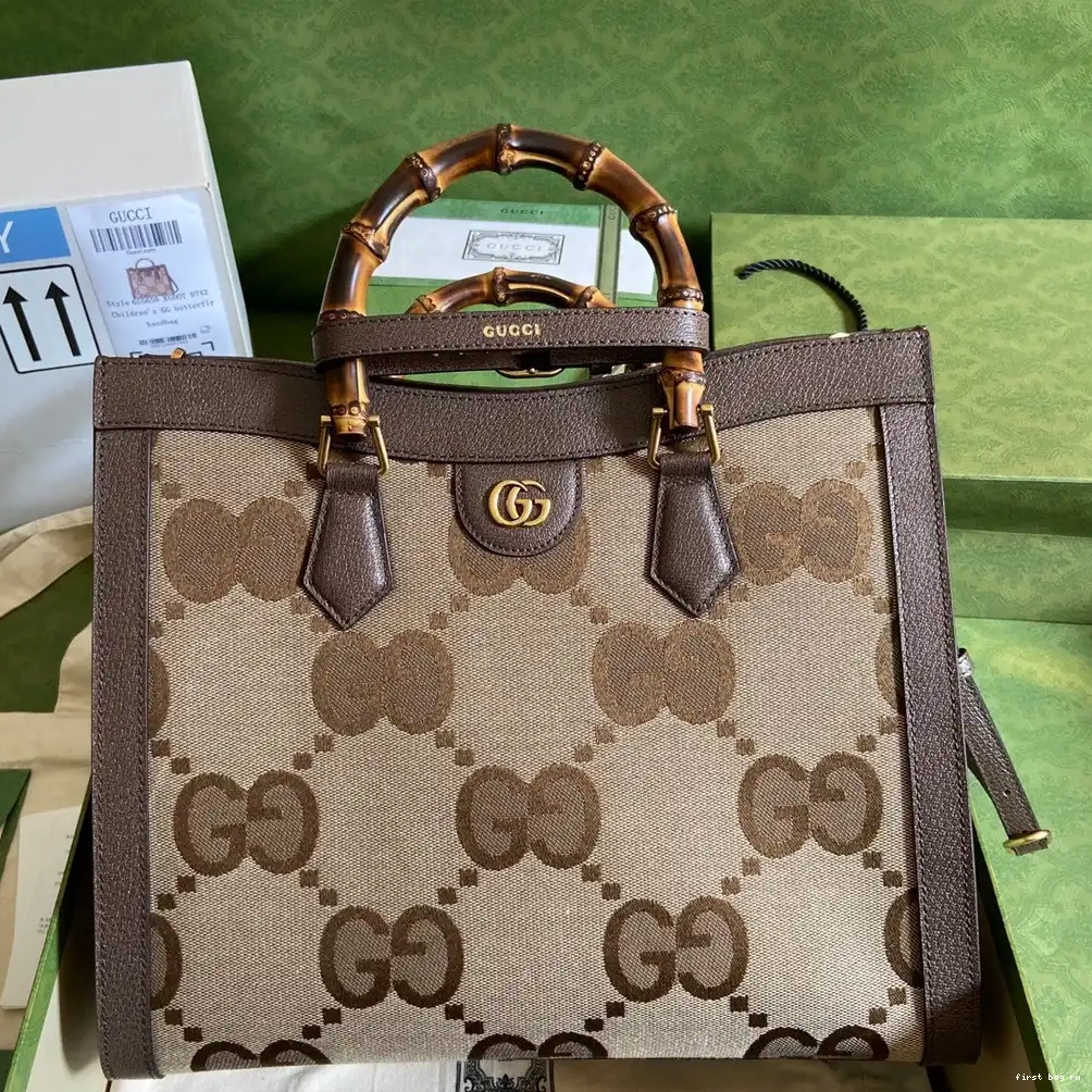 First bag ru bag Diana GUCCI medium with jumbo GG tote 0223