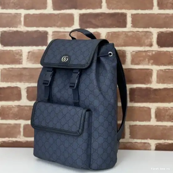 First bag ru GUCCI SMALL GG BACKPACK OPHIDIA 0208