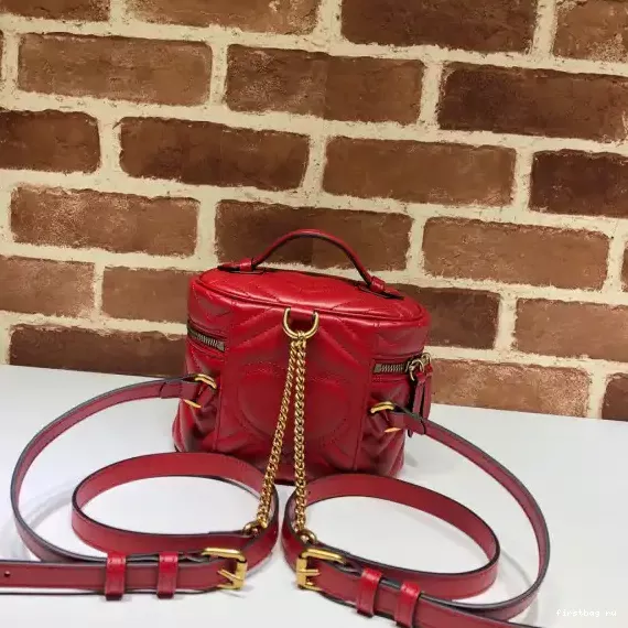 First bag ru GUCCI Marmont mini GG backpack 0207