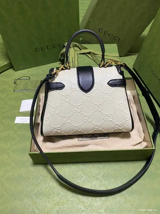 First bag ru bag Small handle GG top GUCCI 0214