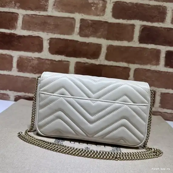 First bag ru BAG GUCCI GG MINI 21CM MARMONT 0217