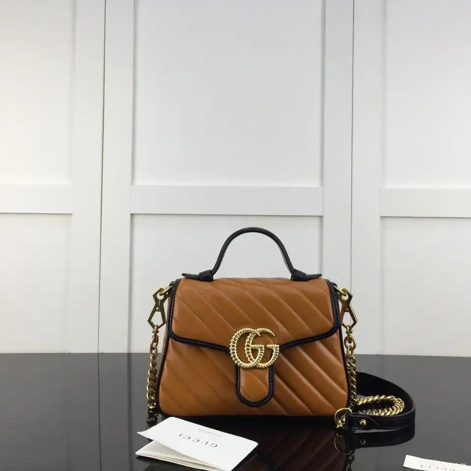 Firstbag ru Gucci Marmont GG handle top bag mini 0217