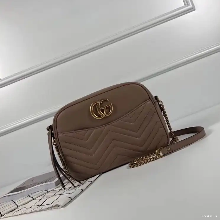 First bag ru Marmont Gucci matelassé GG shoulder bag 0221