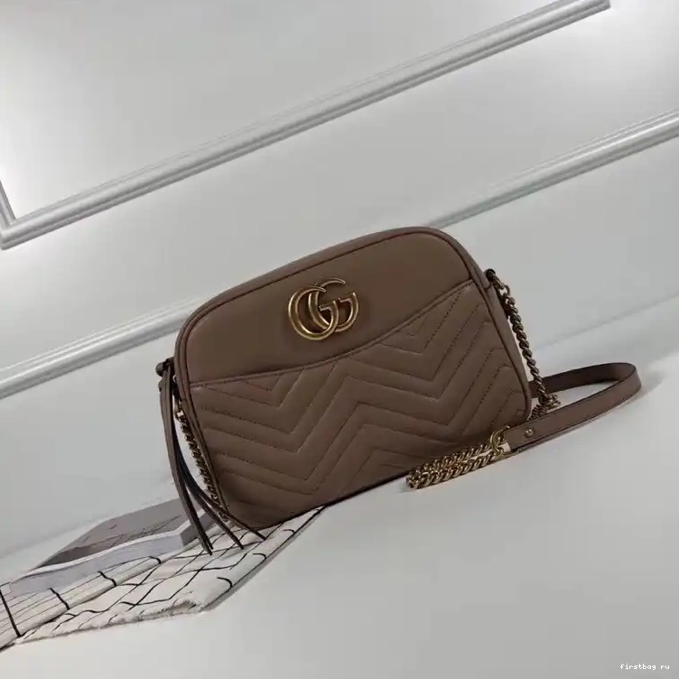 First bag ru Marmont Gucci matelassé GG shoulder bag 0221