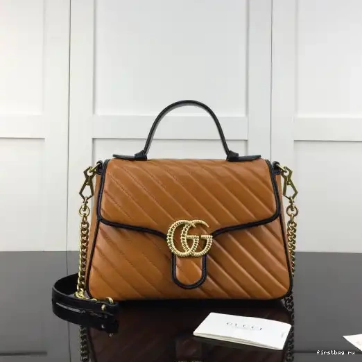 Firstbag ru small bag GG top Gucci Marmont handle 0210