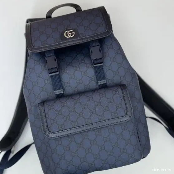 First bag ru GUCCI SMALL GG BACKPACK OPHIDIA 0208