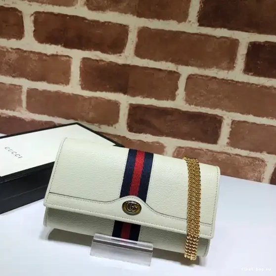 First bag ru chain Ophidia GG GUCCI wallet 0217