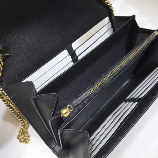 First bag ru CHAIN GUCCI MARMONT GG WALLET 0226