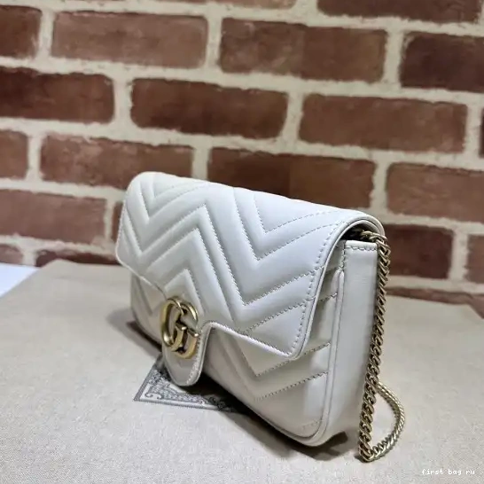 First bag ru BAG GUCCI GG MINI 21CM MARMONT 0217