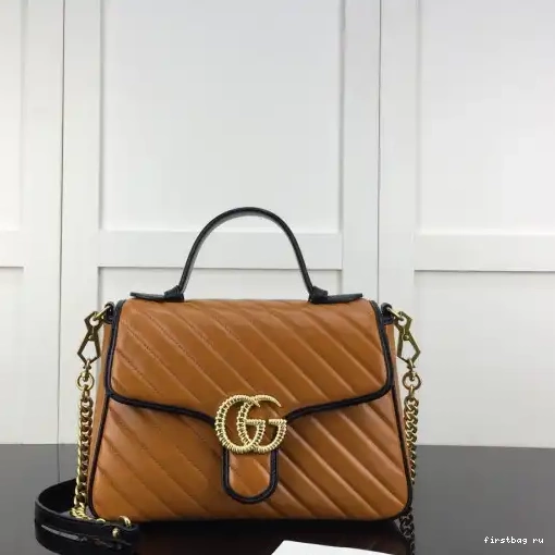 Firstbag ru small bag GG top Gucci Marmont handle 0210