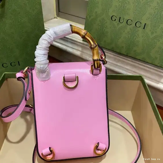 First bag ru Gucci mini handbag Bamboo 0223