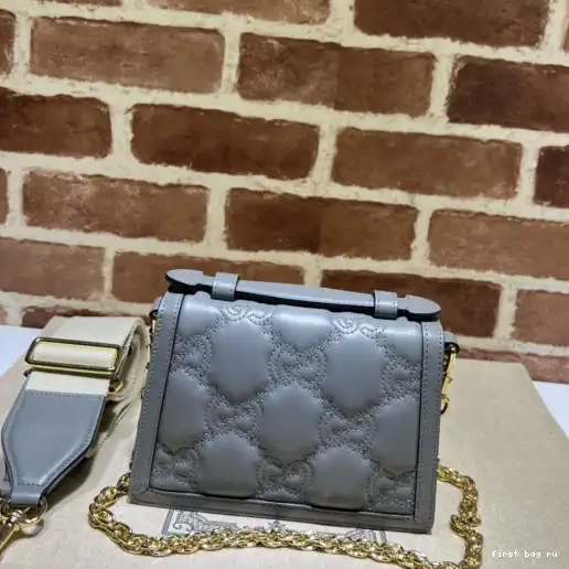 First bag ru TOP GUCCI BAG HANDLE MATELASSÉ SMALL GG 0214