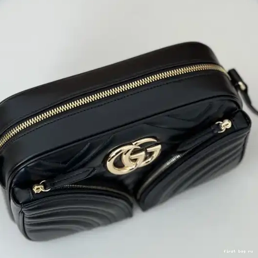 First bag ru Gucci shoulder small Marmont GG bag-24.5*15*9CM 0215