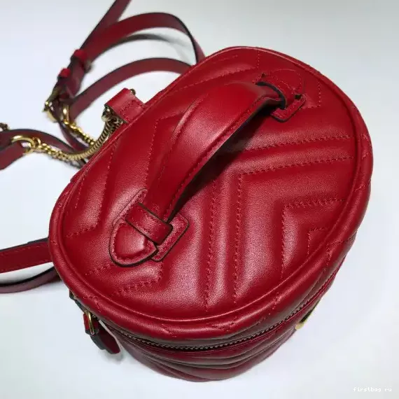 First bag ru GUCCI Marmont mini GG backpack 0207