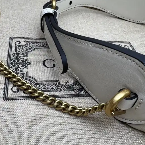 Firstbag ru half-moon-shaped GUCCI GG Marmont mini bag 0215