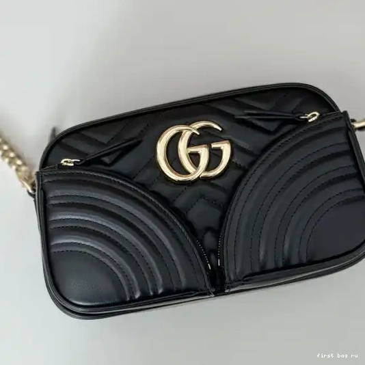 First bag ru Gucci shoulder small Marmont GG bag-24.5*15*9CM 0215