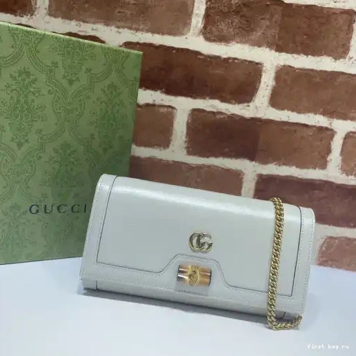 Firstbag ru with chain Gucci wallet bamboo Diana 0220