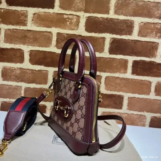 First bag ru bag 1955 mini GUCCI GG Horsebit 0224