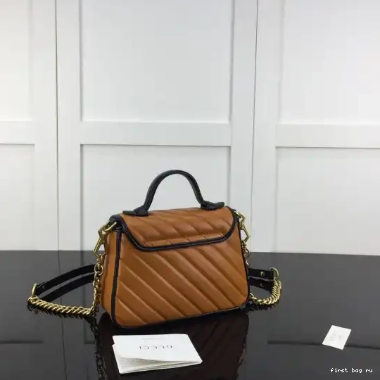 Firstbag ru Gucci Marmont GG handle top bag mini 0217