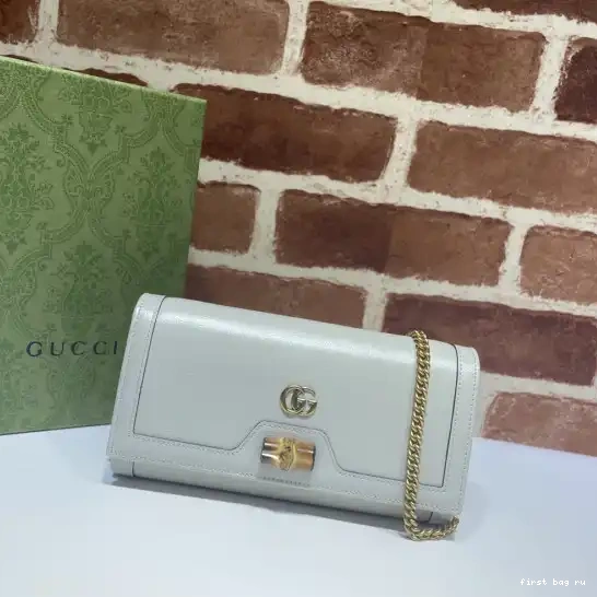 Firstbag ru with chain Gucci wallet bamboo Diana 0220