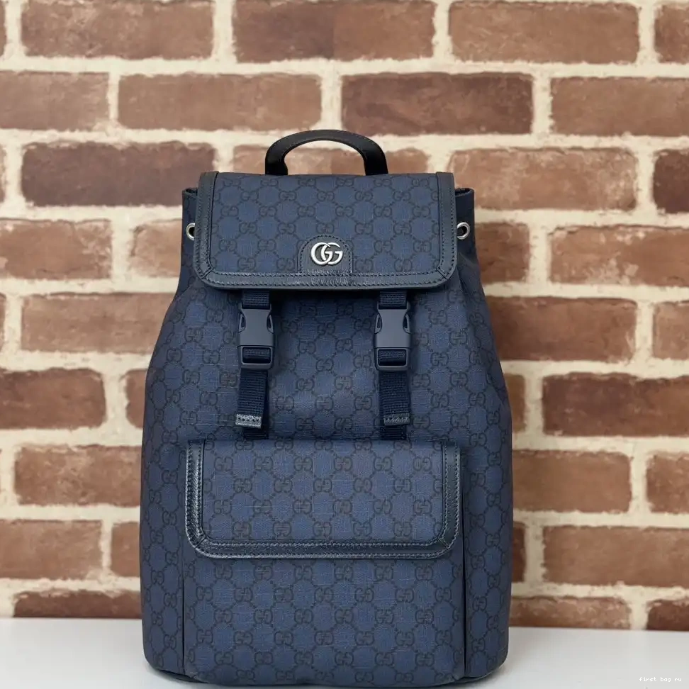 First bag ru GUCCI SMALL GG BACKPACK OPHIDIA 0208