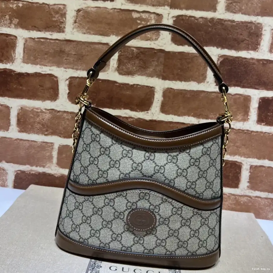 First bag ru G shoulder Large bag GUCCI Interlocking with 0226