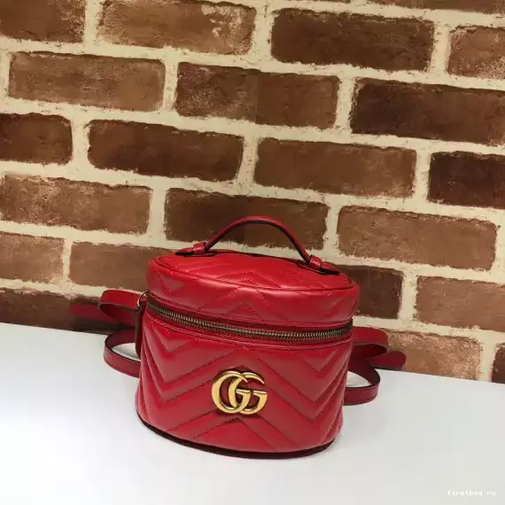 First bag ru GUCCI Marmont mini GG backpack 0207