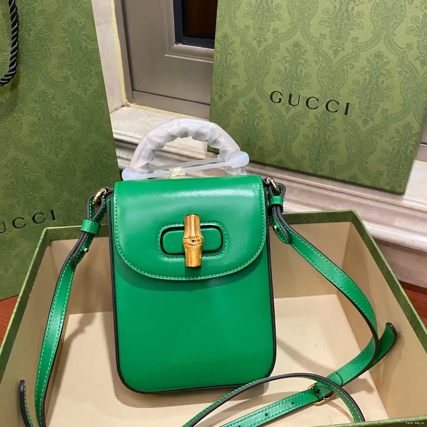 Firstbag ru Gucci handbag mini Bamboo 0216