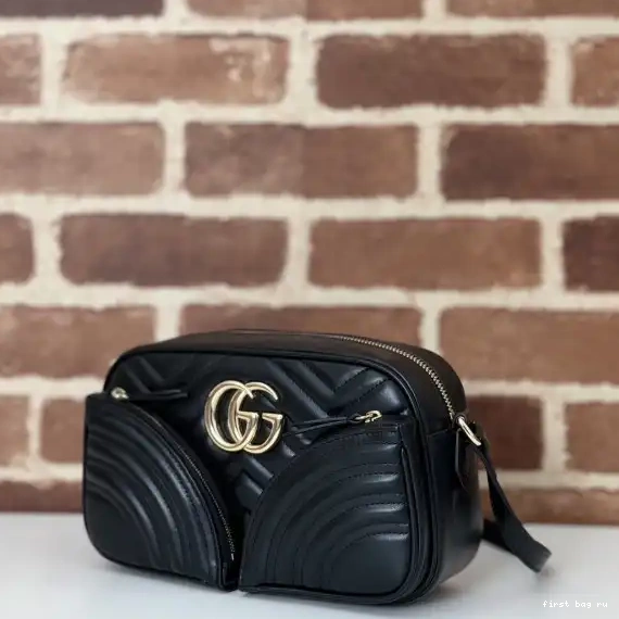 First bag ru Gucci shoulder small Marmont GG bag-24.5*15*9CM 0215