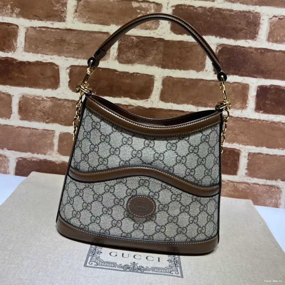 First bag ru G shoulder Large bag GUCCI Interlocking with 0226