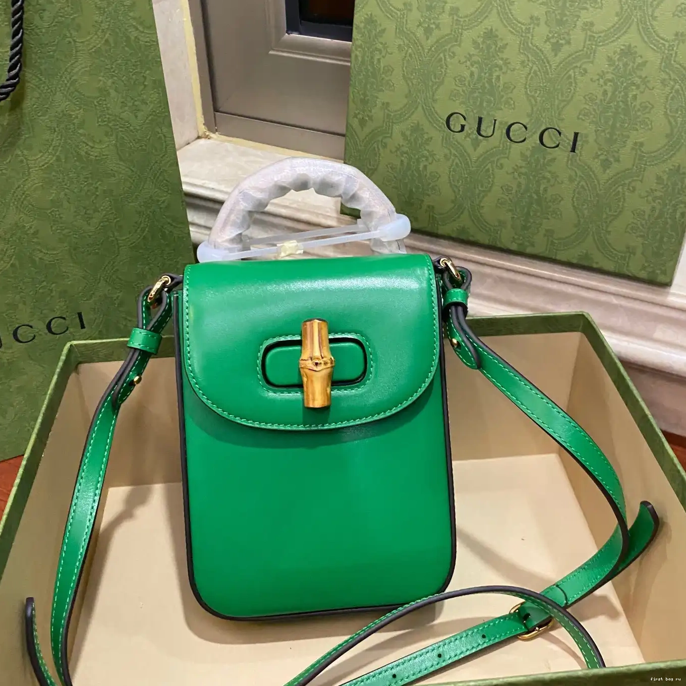 Firstbag ru Gucci handbag mini Bamboo 0216