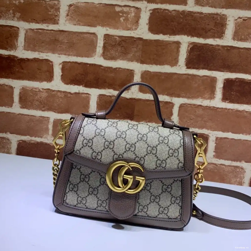 First bag ru GG Marmont top handle bag GUCCI mini 0210