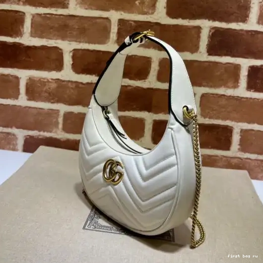 Firstbag ru half-moon-shaped GUCCI GG Marmont mini bag 0215