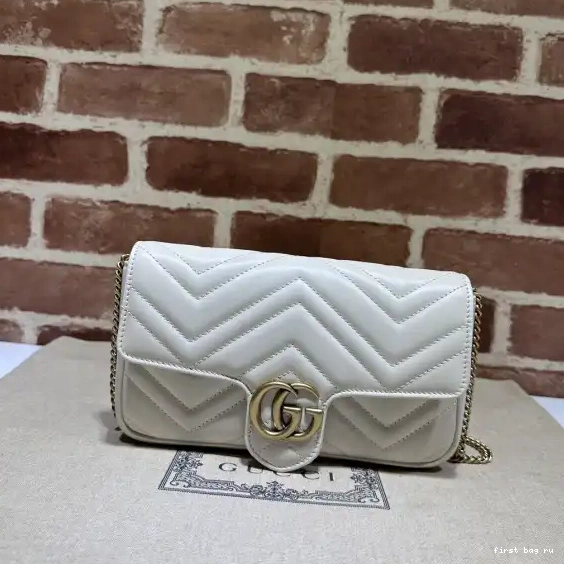 First bag ru BAG GUCCI GG MINI 21CM MARMONT 0217