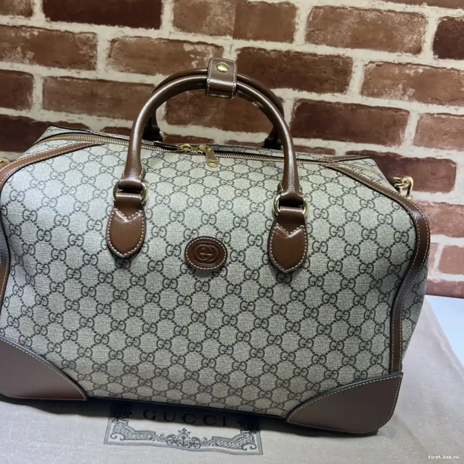 First bag ru GUCCI Ophidia GG medium carry-on duffle 0214