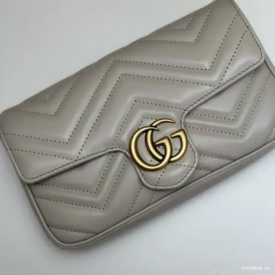 First bag ru MINI MARMONT GUCCI 21CM GG BAG 0210