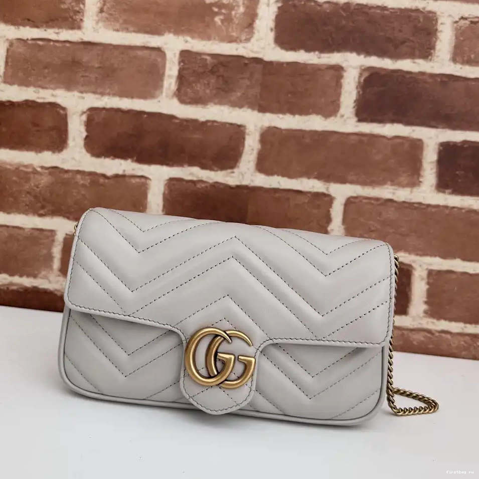 First bag ru MINI MARMONT GUCCI 21CM GG BAG 0210