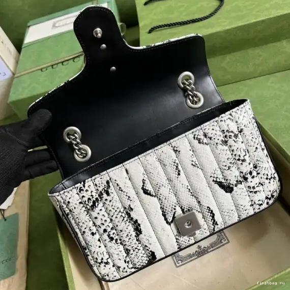 Firstbag ru python GG Marmont bag small shoulder Gucci 0210