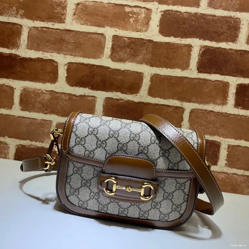 First bag ru GUCCI Horsebit bag 1955 mini 0301