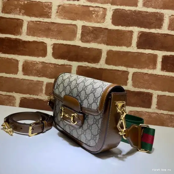 First bag ru GUCCI Horsebit bag 1955 mini 0301