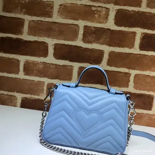 First bag ru GG top GUCCI handle mini bag Marmont 0301