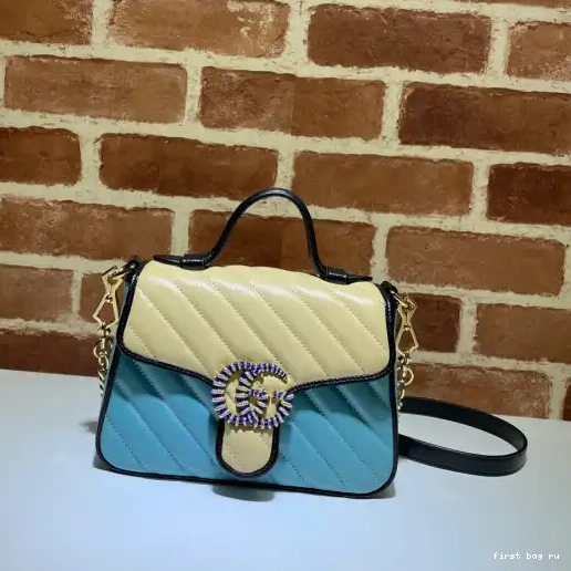 Bag GUCCI Marmont Top Mini GG Handle 0316